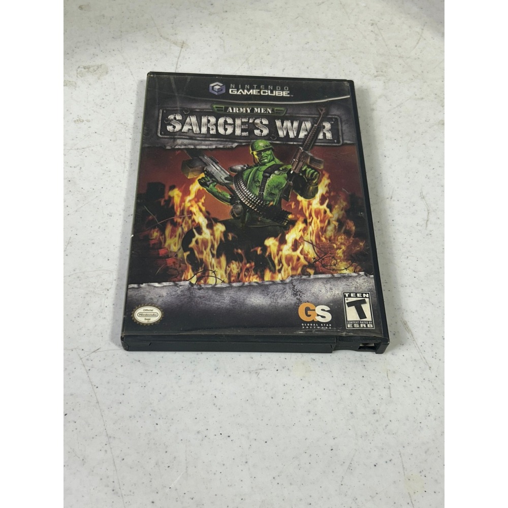 Army Men Sarge's War Nintendo GameCube GCN 2004 Global Star Software CIB T Rated